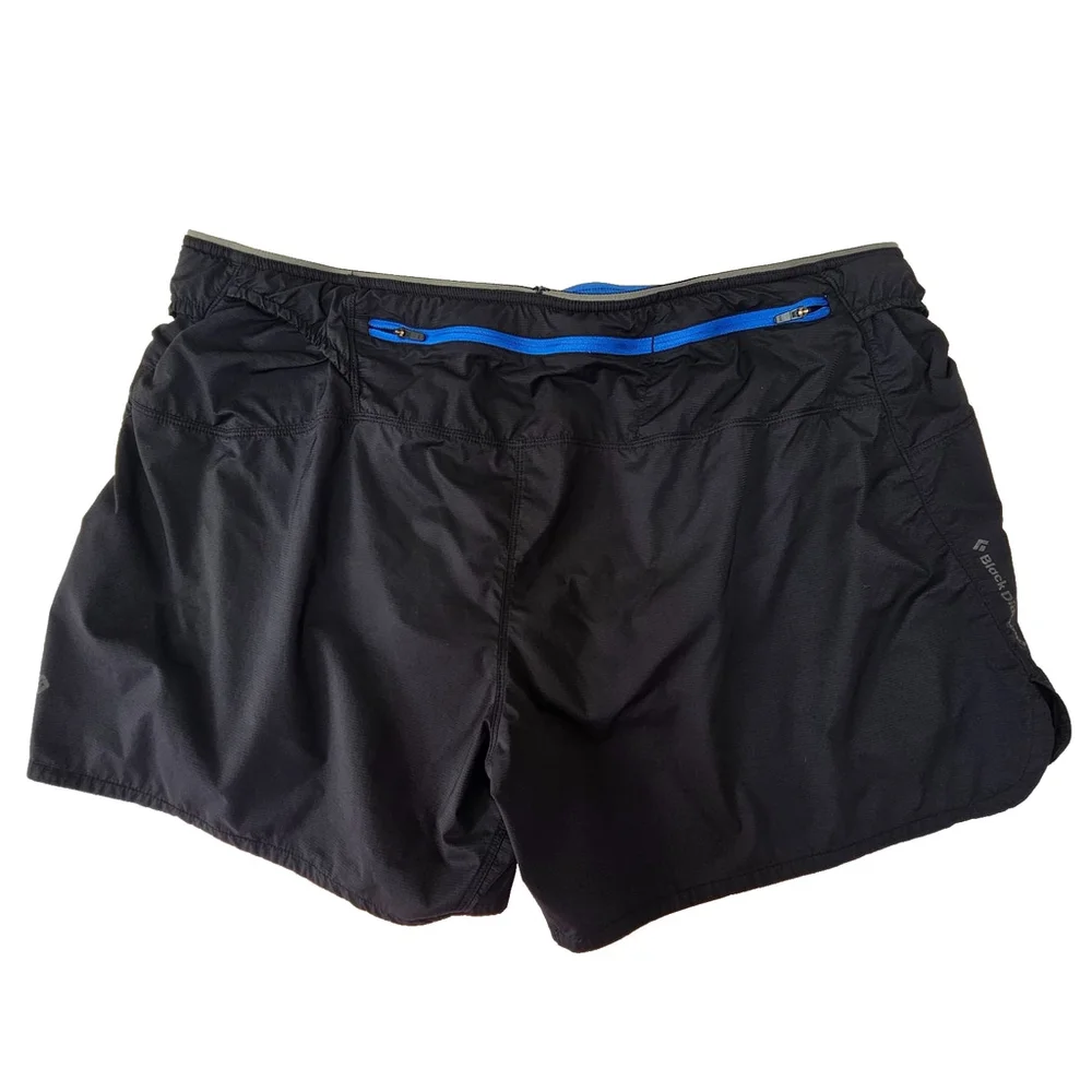 Black Diamond Sprint Shorts Men’s XL Black Lined Running Jogging Performance